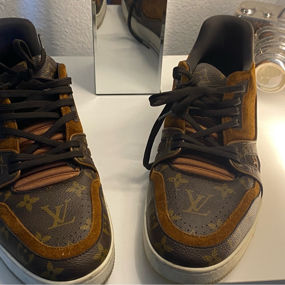 Louis Vuitton Brown and Black Low-Top Sneakers